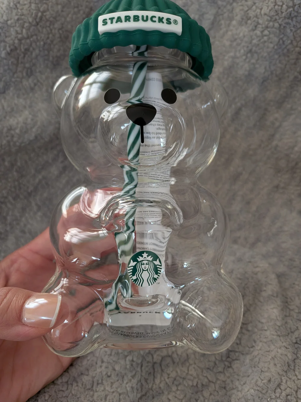 Starbucks Asia AUTHENTIC Bear Glass BNWT